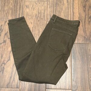 Talbots Olive Green Skinny Jeans Size 12